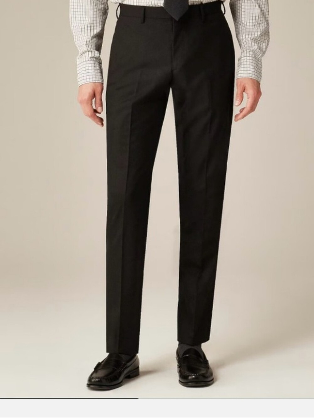 J crew Ludlow BLACK Slim-fit suit pant Loro Piana Italian wool Size 31/30 43966